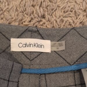 Calvin Klein Gray Checkered Apparel with Black Trim